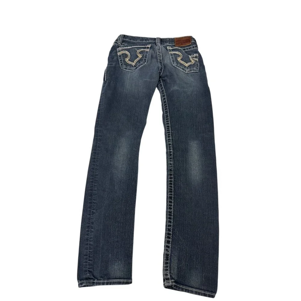 Big Star Sweet Skinny Ultra-Low Fit Womens Jeans 26R Medium Wash Stretch Denim - Picture 2 of 9